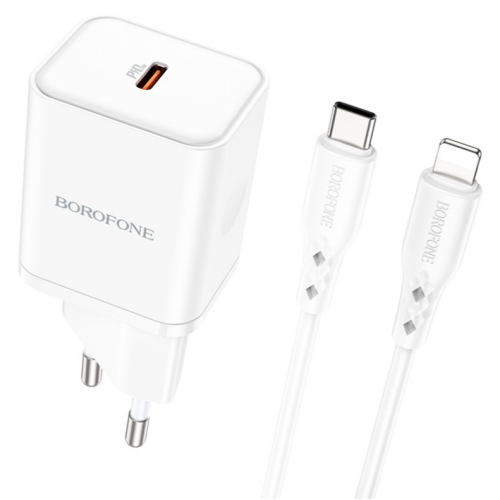 Borofone 20W iPhone greitas įkroviklis + USB-C laidas