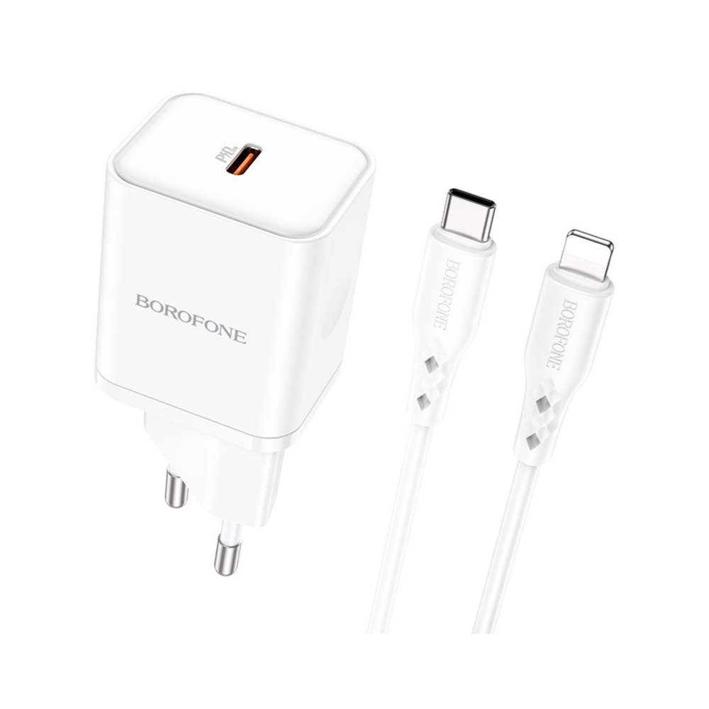 Borofone 20W iPhone greitas įkroviklis + USB-C laidas