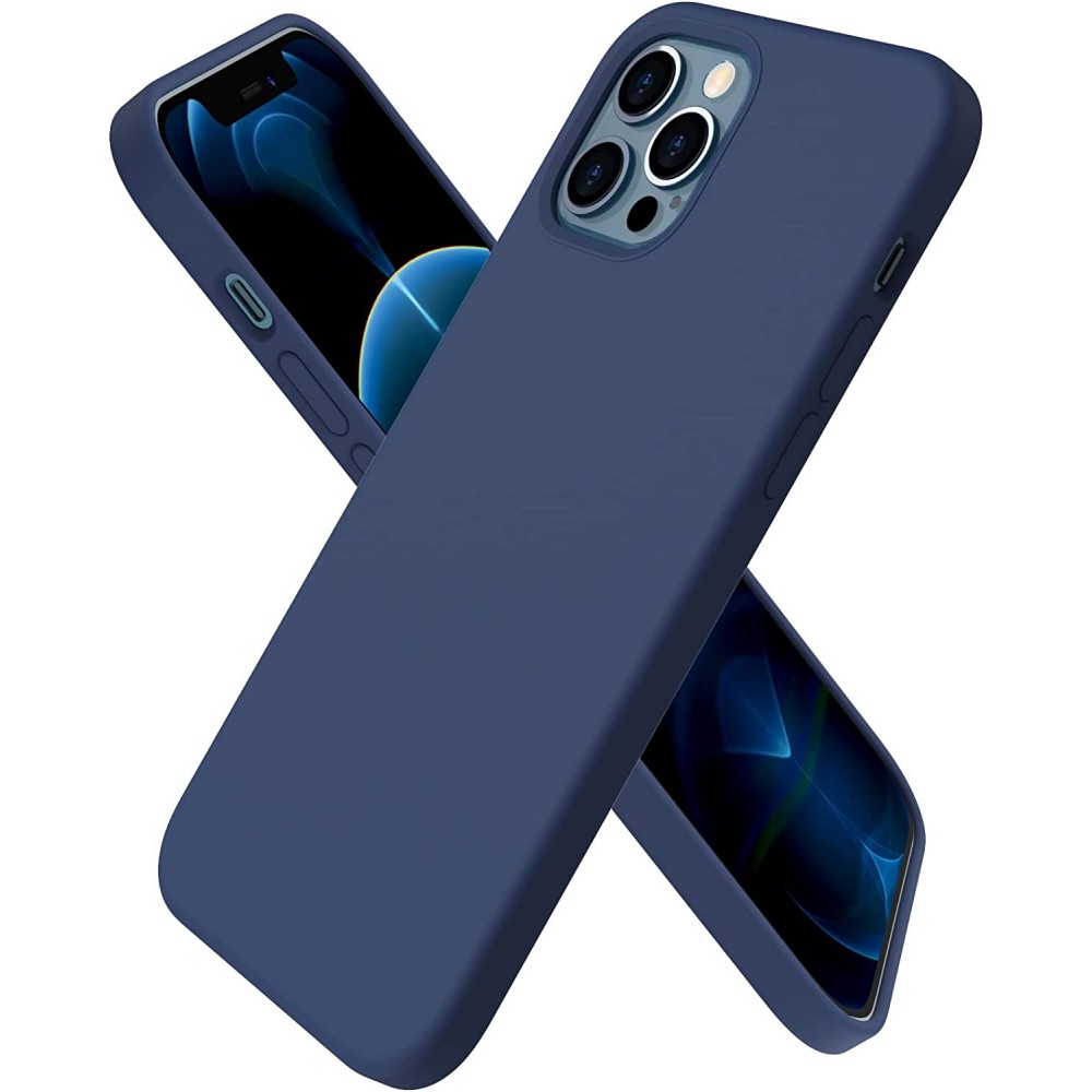 Dėklas iPhone 16 Pro "Liquid Silicone" (juodas)