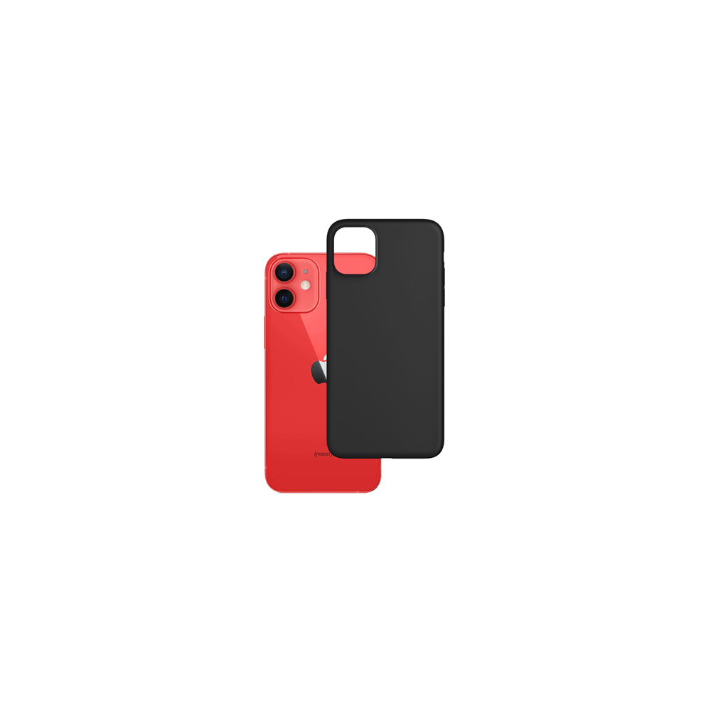 Dėklas iPhone 12 / 12 Pro "3MK Matt Case" (juodas)