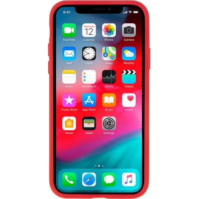 Dėklas iPhone X / Xs "Mercury Silicone" (raudonas)