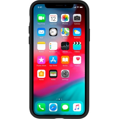 Dėklas iPhone 12 Mini "Mercury Silicone" (juodas)