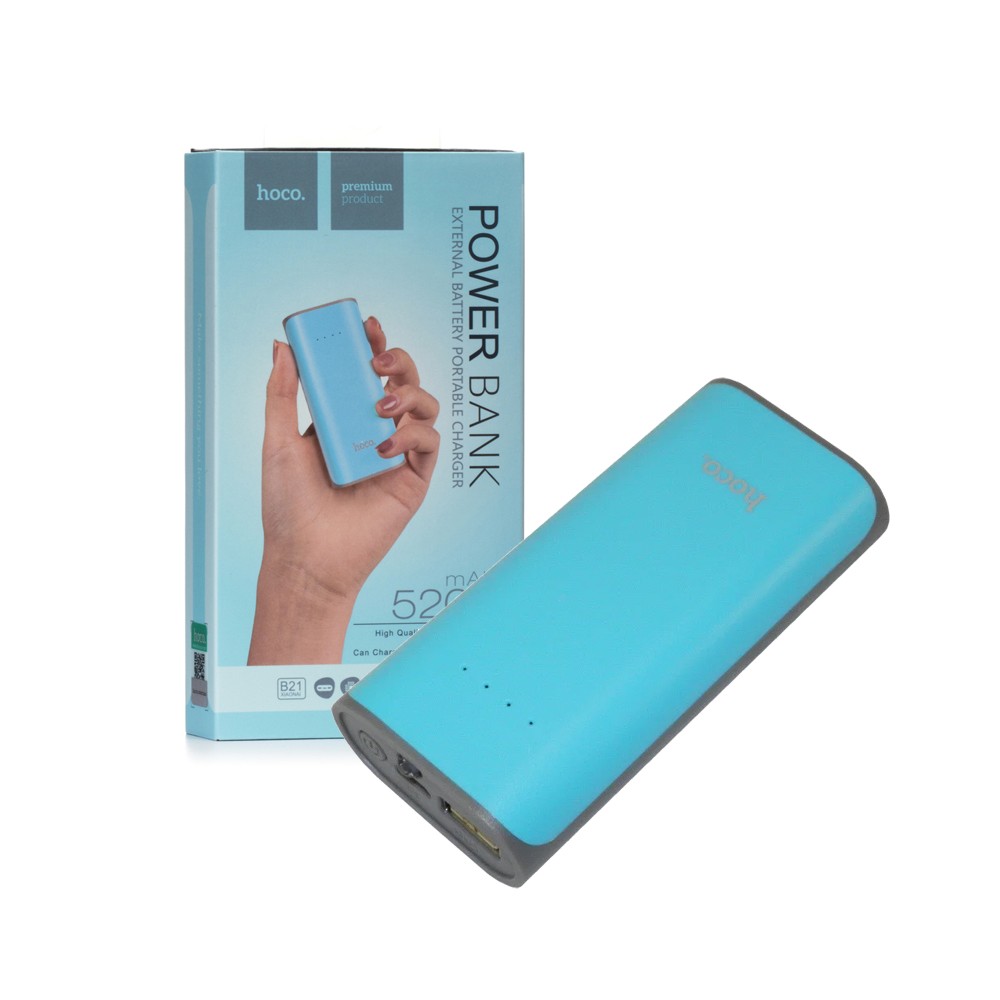 HOCO B21 išorinė baterija (power bank) 5200 mAh