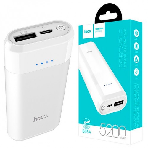 HOCO B35A išorinė baterija (power bank) 5200 mAh