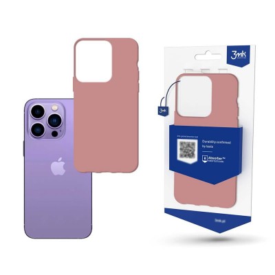 Dėklas iPhone 14 "3MK Matt Case" (rožinis)